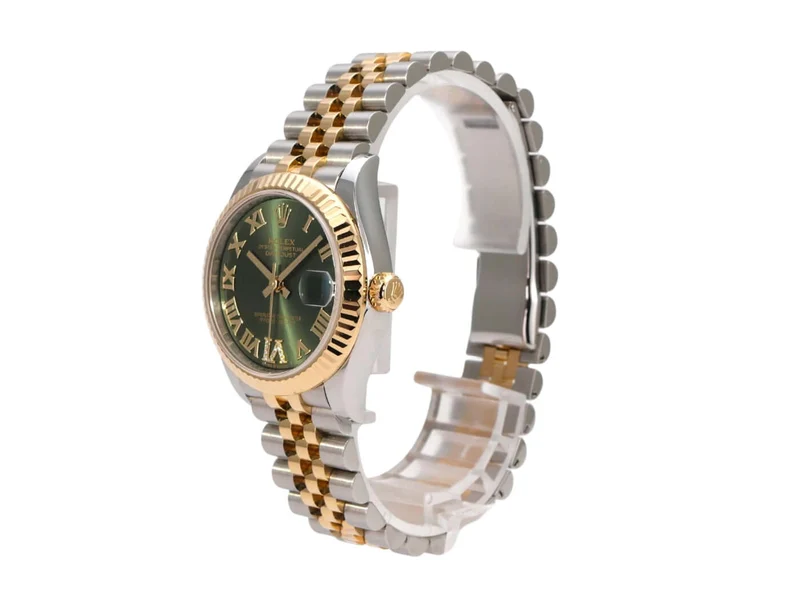 Rolex Datejust 31 Oystersteel Gelbgold 278273 Oliv R DIA Jubile-Band