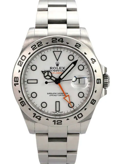 Rolex Explorer II 42 Edelstahl 216570 weiß