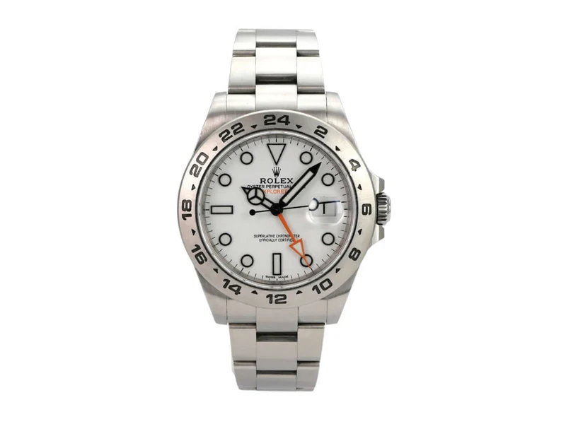 Rolex Explorer II 42 Edelstahl 216570 weiß