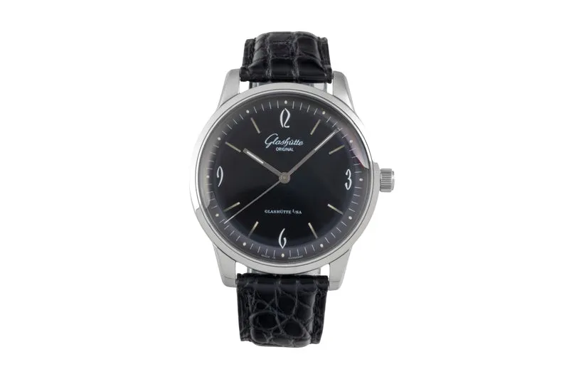 Glashütte Sixties steel automatic men's watch 1-39-52-04-02-04 LP: 7100EUR [2604984]