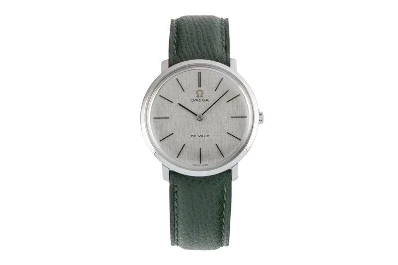 Omega De Ville steel manual winding men's watch 111.077 ST 111.0077 Vintage [2603910]