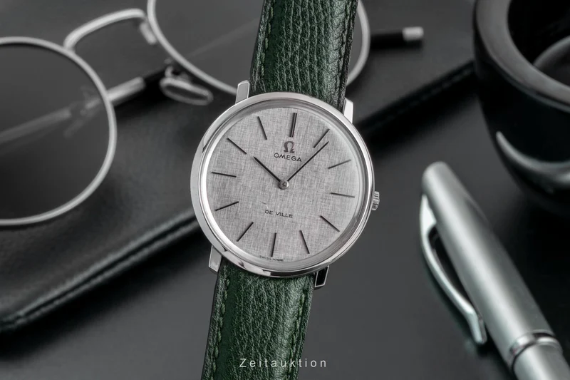 Omega De Ville steel manual winding men's watch 111.077 ST 111.0077 Vintage [2603910]