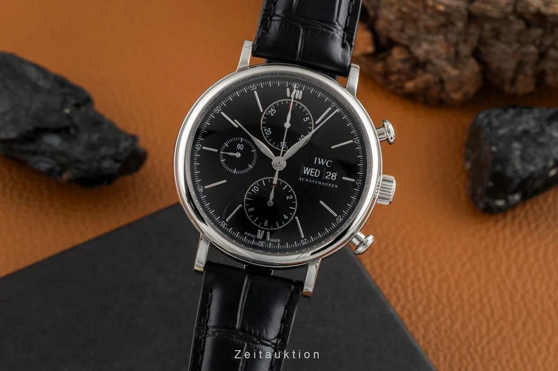 IWC Portofino chronograph steel automatic men's watch IW391008 LP: 7100EUR [2604987]