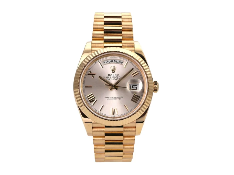 Rolex Day-Date 40 Gelbgold 228238 Silber Römisch