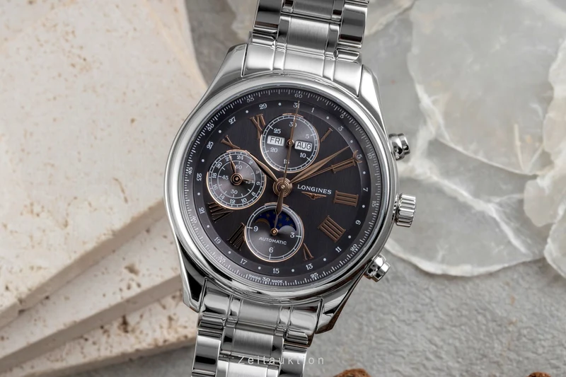 Longines Master Collection chronograph steel automatic men's watch L2.773.4.61.6 LP: 4150EUR [2605142]
