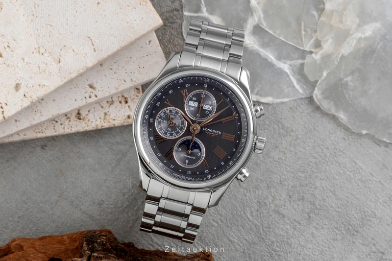 Longines Master Collection chronograph steel automatic men's watch L2.773.4.61.6 LP: 4150EUR [2605142]