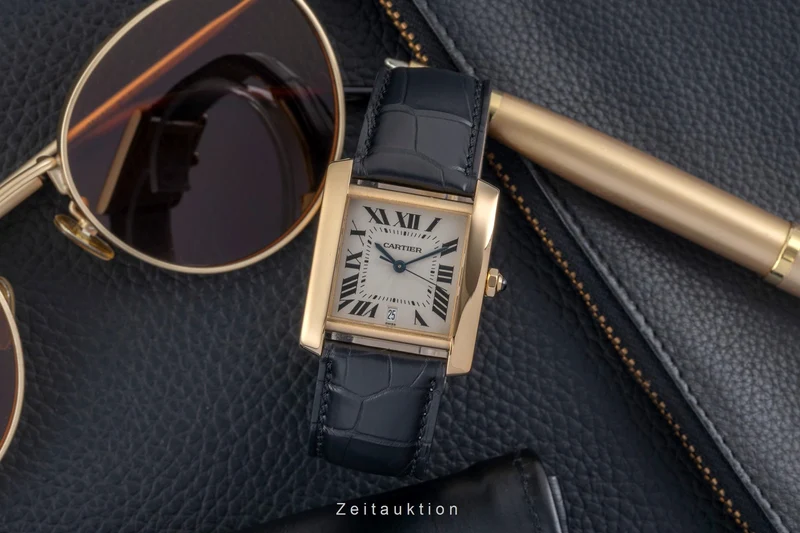 Cartier Tank Francaise 18 ct gold automatic men's watch W50001R2 [2604497]