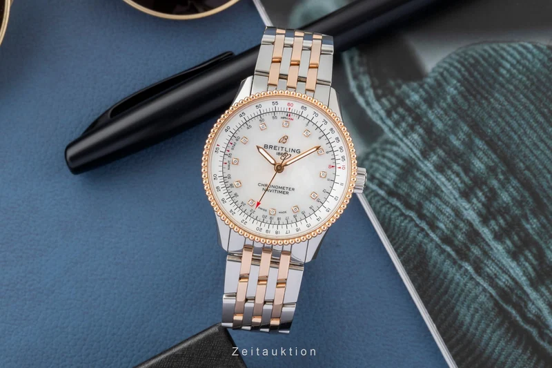 Breitling Navitimer steel / gold automatic women's watch U17395211A1U1 LP: 10400EUR [2604744]