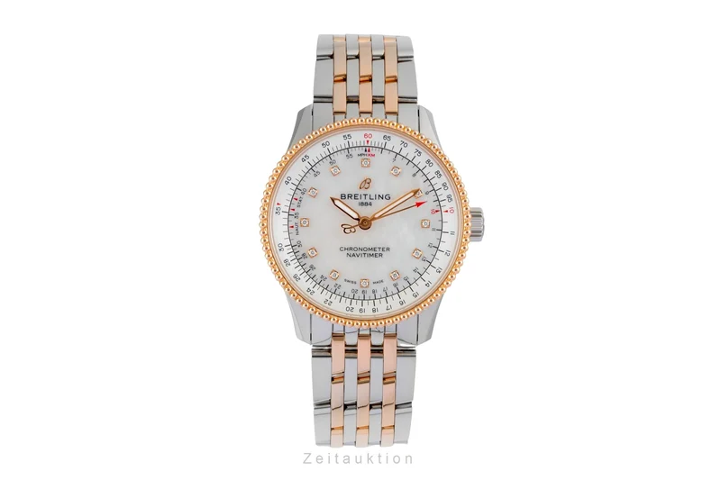 Breitling Navitimer steel / gold automatic women's watch U17395211A1U1 LP: 10400EUR [2604744]
