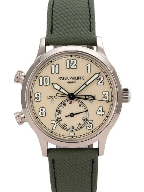 Patek Philippe Calatrava Pilot Travel Time Weißgold 5524G-010