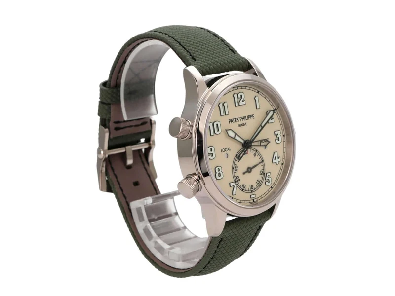 Patek Philippe Calatrava Pilot Travel Time Weißgold 5524G-010