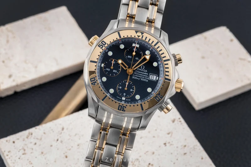 Omega Seamaster chronograph titanium / gold automatic men's watch 2297.80.00 [2605082]