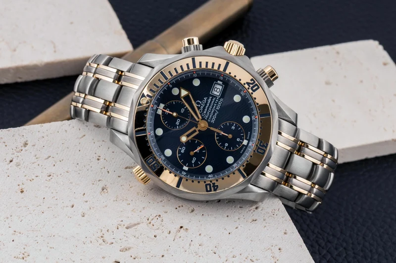 Omega Seamaster chronograph titanium / gold automatic men's watch 2297.80.00 [2605082]