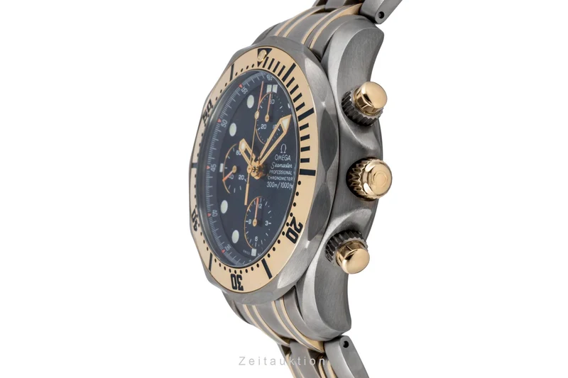 Omega Seamaster chronograph titanium / gold automatic men's watch 2297.80.00 [2605082]