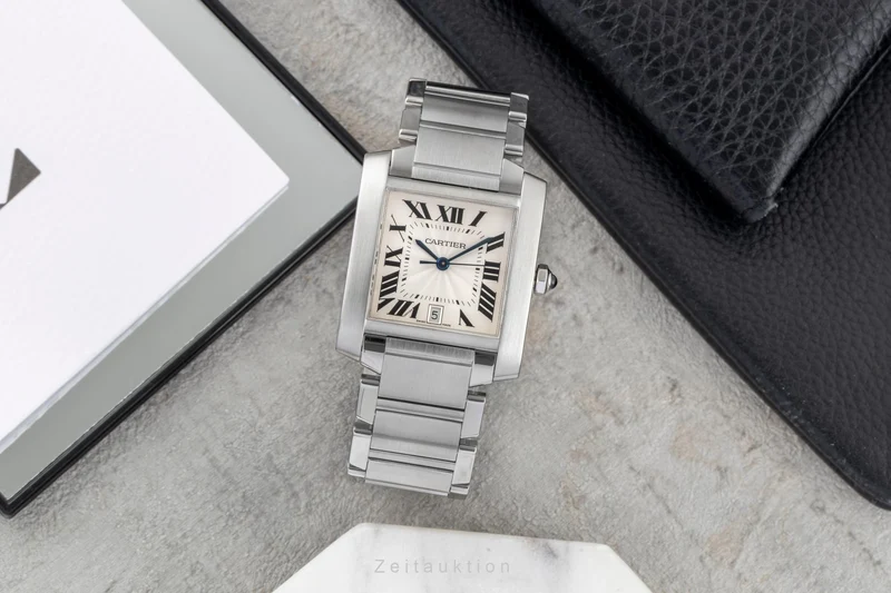 Cartier Tank Francaise steel automatic women's watch W51002Q3 [2603079]
