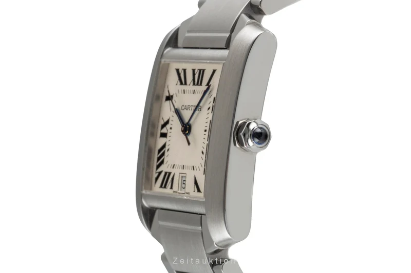 Cartier Tank Francaise steel automatic women's watch W51002Q3 [2603079]