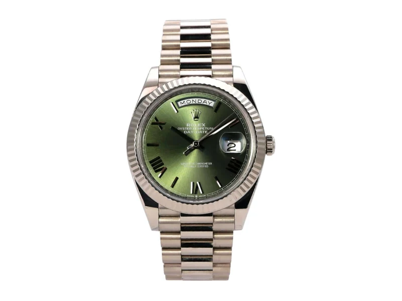 Rolex Day-Date 40 Weißgold 228239 Olivgrün