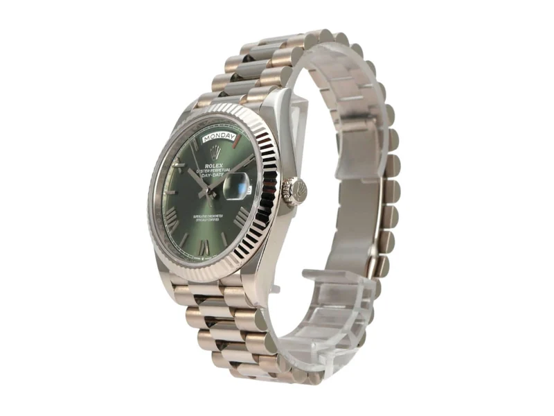 Rolex Day-Date 40 Weißgold 228239 Olivgrün