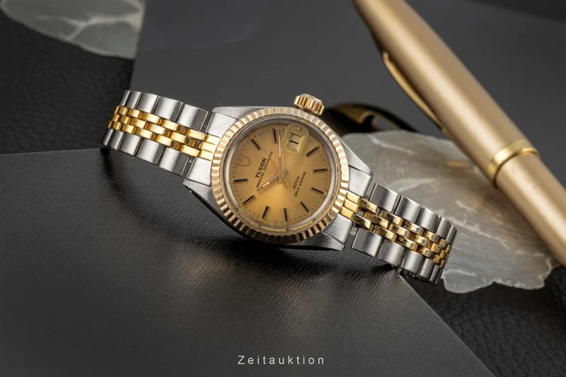 Tudor Princess Oysterdate steel / gold automatic women's watch 92413 Vintage [2604331]