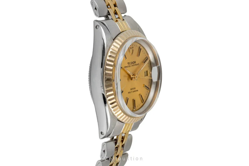 Tudor Princess Oysterdate steel / gold automatic women's watch 92413 Vintage [2604331]