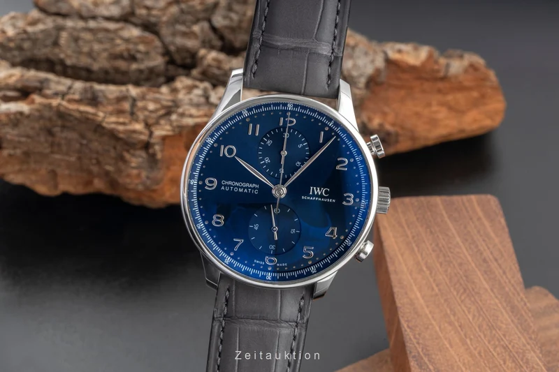 IWC Portugieser chronograph steel automatic men's watch IW371606 LP: 9100EUR [2604917]