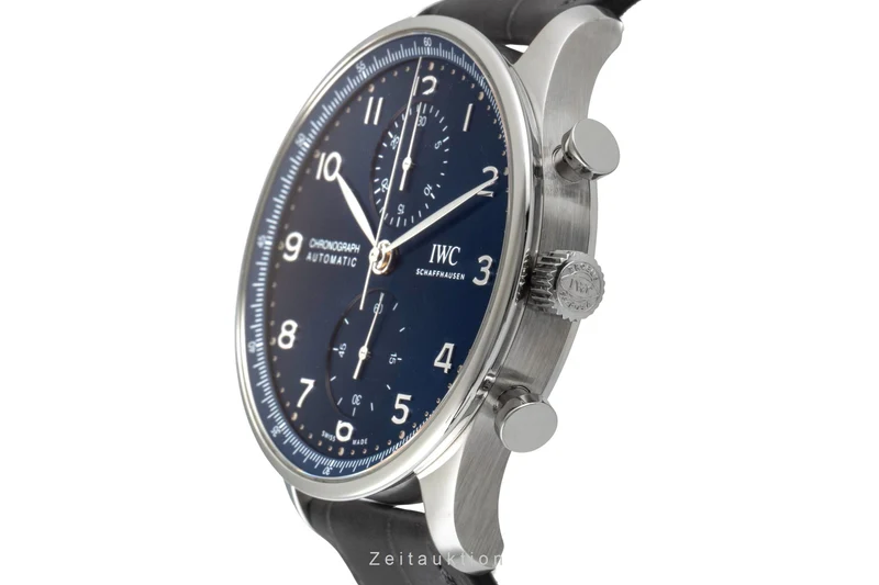IWC Portugieser chronograph steel automatic men's watch IW371606 LP: 9100EUR [2604917]