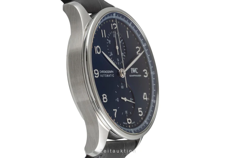 IWC Portugieser chronograph steel automatic men's watch IW371606 LP: 9100EUR [2604917]