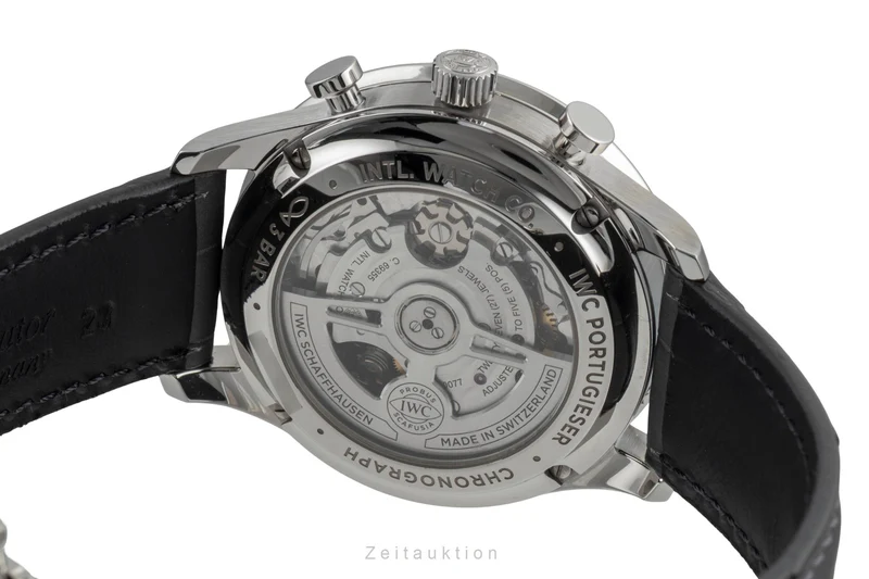 IWC Portugieser chronograph steel automatic men's watch IW371606 LP: 9100EUR [2604917]