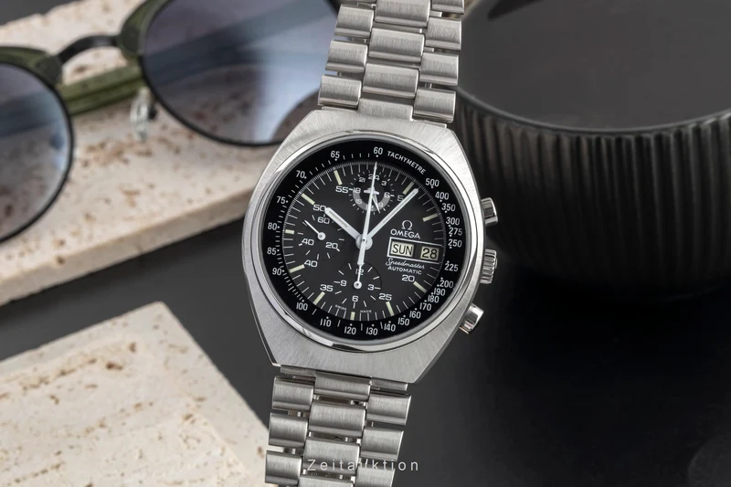 Omega Speedmaster chronograph steel automatic men's watch 176.0012 Vintage [2603928]