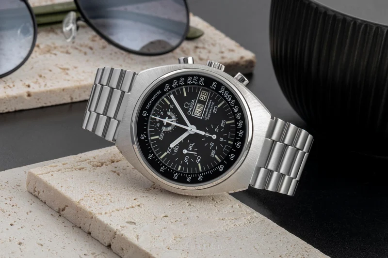 Omega Speedmaster chronograph steel automatic men's watch 176.0012 Vintage [2603928]
