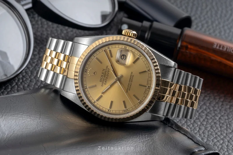 Rolex Datejust steel / gold automatic men's watch 16233 LP: 15350EUR [2605074]