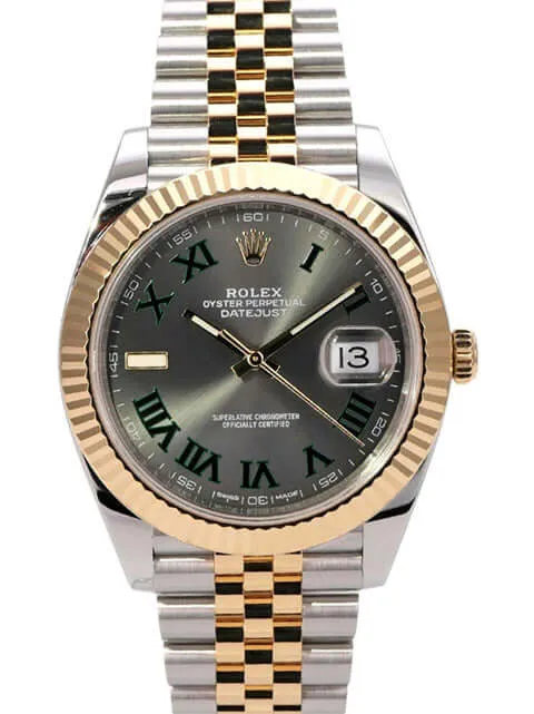 Rolex Datejust 41 Edelstahl Gelbgold 126333 Slate Jubile-Band
