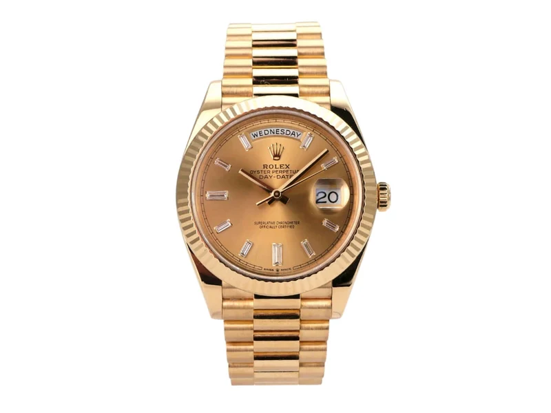 Rolex Day-Date 40 Gelbgold 228238 Champagner Diamant