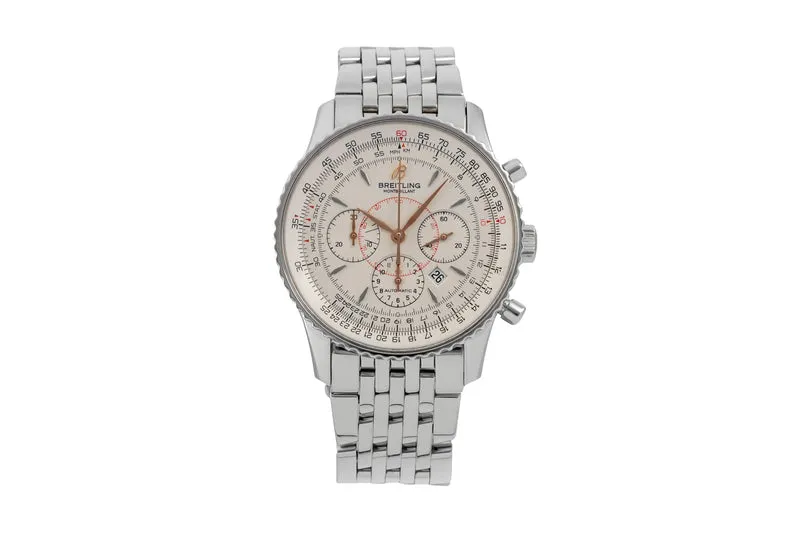 Breitling Montbrillant chronograph steel automatic men's watch A41370 [2605057]