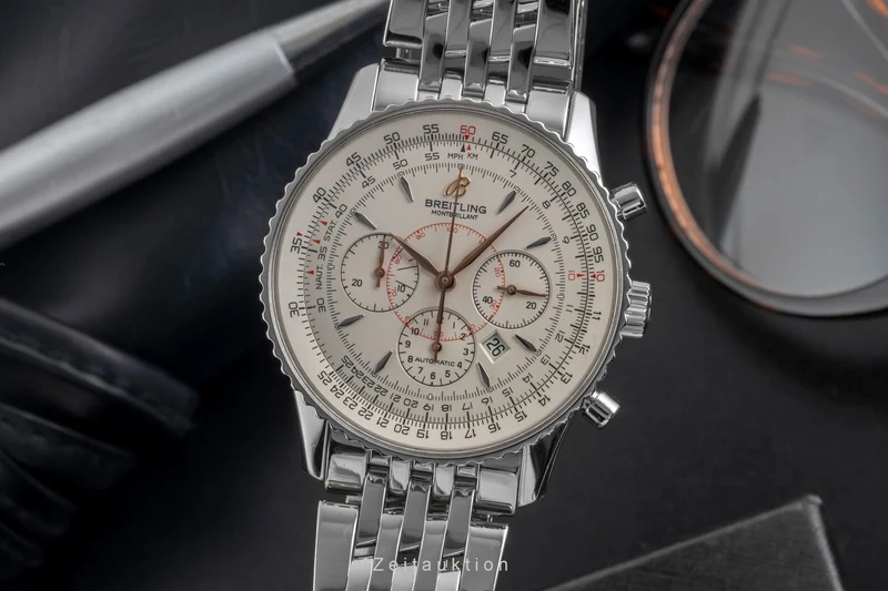 Breitling Montbrillant chronograph steel automatic men's watch A41370 [2605057]
