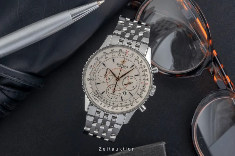 Breitling Montbrillant chronograph steel automatic men's watch A41370 [2605057]