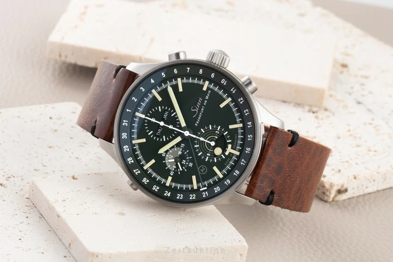 Sinn Jagduhr 3006 chronograph steel automatic men's watch 3006.011 LP: 4950EUR [2605393]