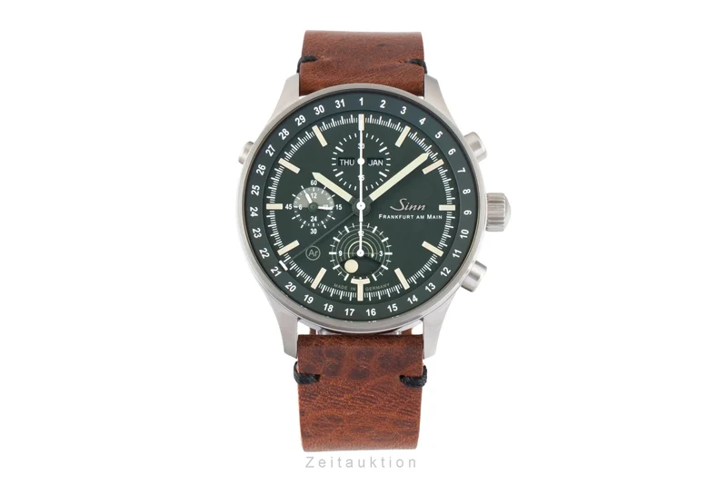 Sinn Jagduhr 3006 chronograph steel automatic men's watch 3006.011 LP: 4950EUR [2605393]