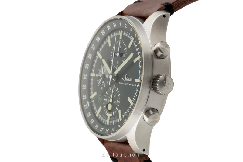 Sinn Jagduhr 3006 chronograph steel automatic men's watch 3006.011 LP: 4950EUR [2605393]