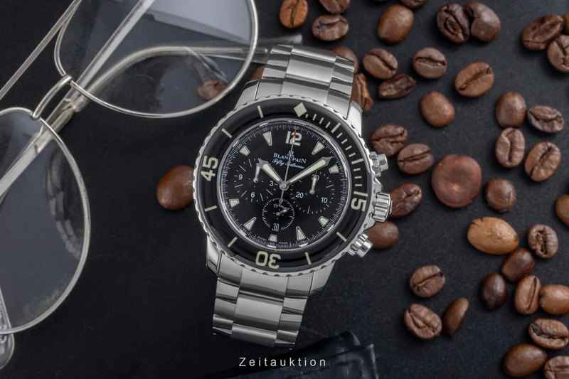 Blancpain Fifty Fathoms chronograph steel automatic men's watch 5085F-1130 LP: 23600EUR [2604272]