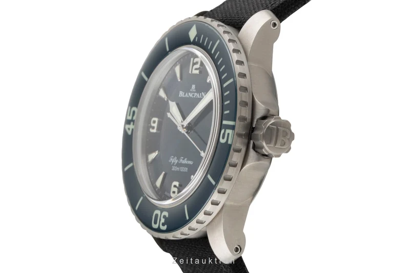 Blancpain Fifty Fathoms titanium automatic men's watch 5015-12B40-O52A LP: 18200EUR [2605052]