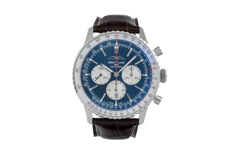 Breitling Navitimer 01 46 chronograph steel automatic men's watch AB0137 LP: 9500EUR [2604763]