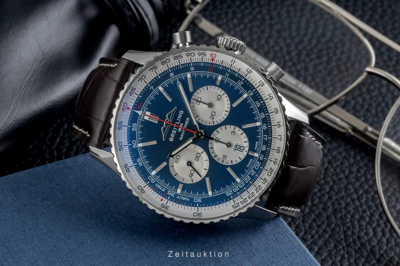 Breitling Navitimer 01 46 chronograph steel automatic men's watch AB0137 LP: 9500EUR [2604763]