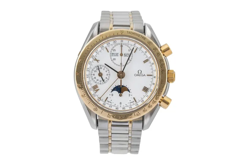 Omega Speedmaster Date chronograph steel / gold automatic men's watch 3730.20.00 175.0034 [2604882]