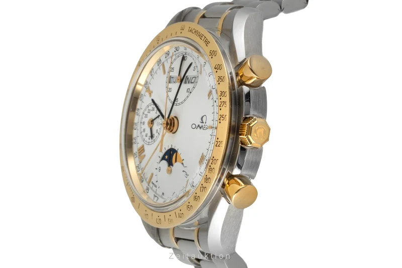 Omega Speedmaster Date chronograph steel / gold automatic men's watch 3730.20.00 175.0034 [2604882]