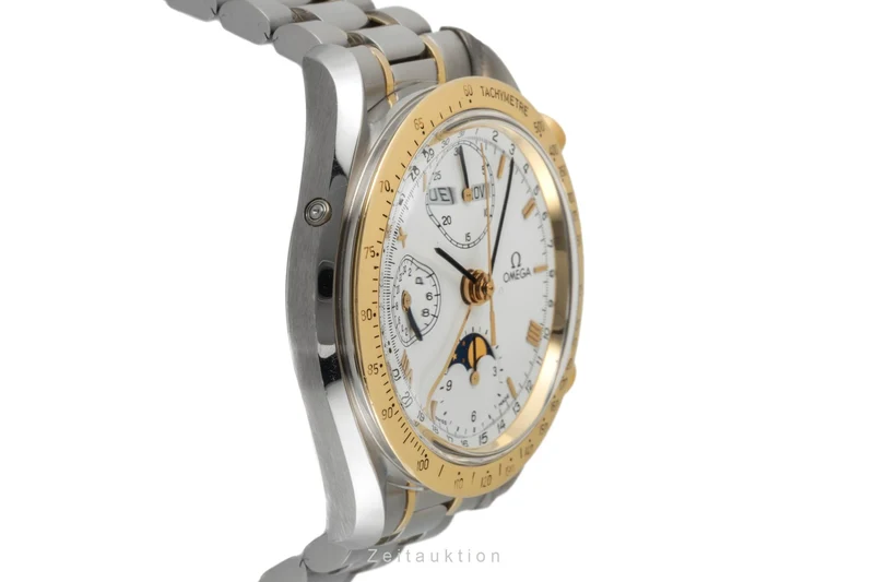 Omega Speedmaster Date chronograph steel / gold automatic men's watch 3730.20.00 175.0034 [2604882]