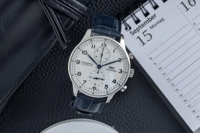 IWC Portugieser chronograph steel automatic men's watch IW371602 Limited [2605266]