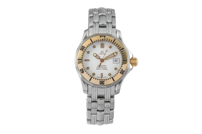 Omega Seamaster steel / gold quartz women's watch 2382.20.00 [2602947]