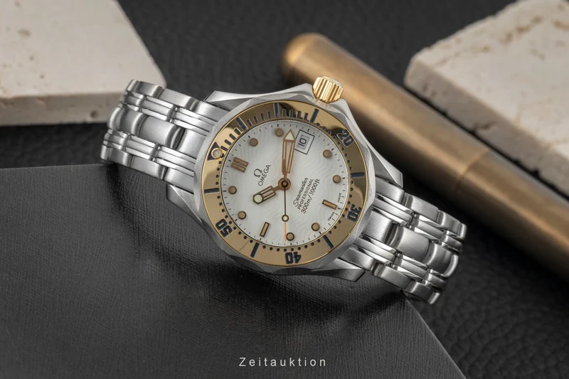 Omega Seamaster steel / gold quartz women's watch 2382.20.00 [2602947]