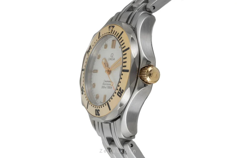Omega Seamaster steel / gold quartz women's watch 2382.20.00 [2602947]